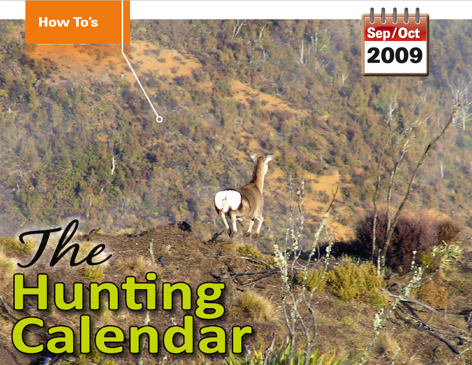 Hunt Calendar - September/October-image